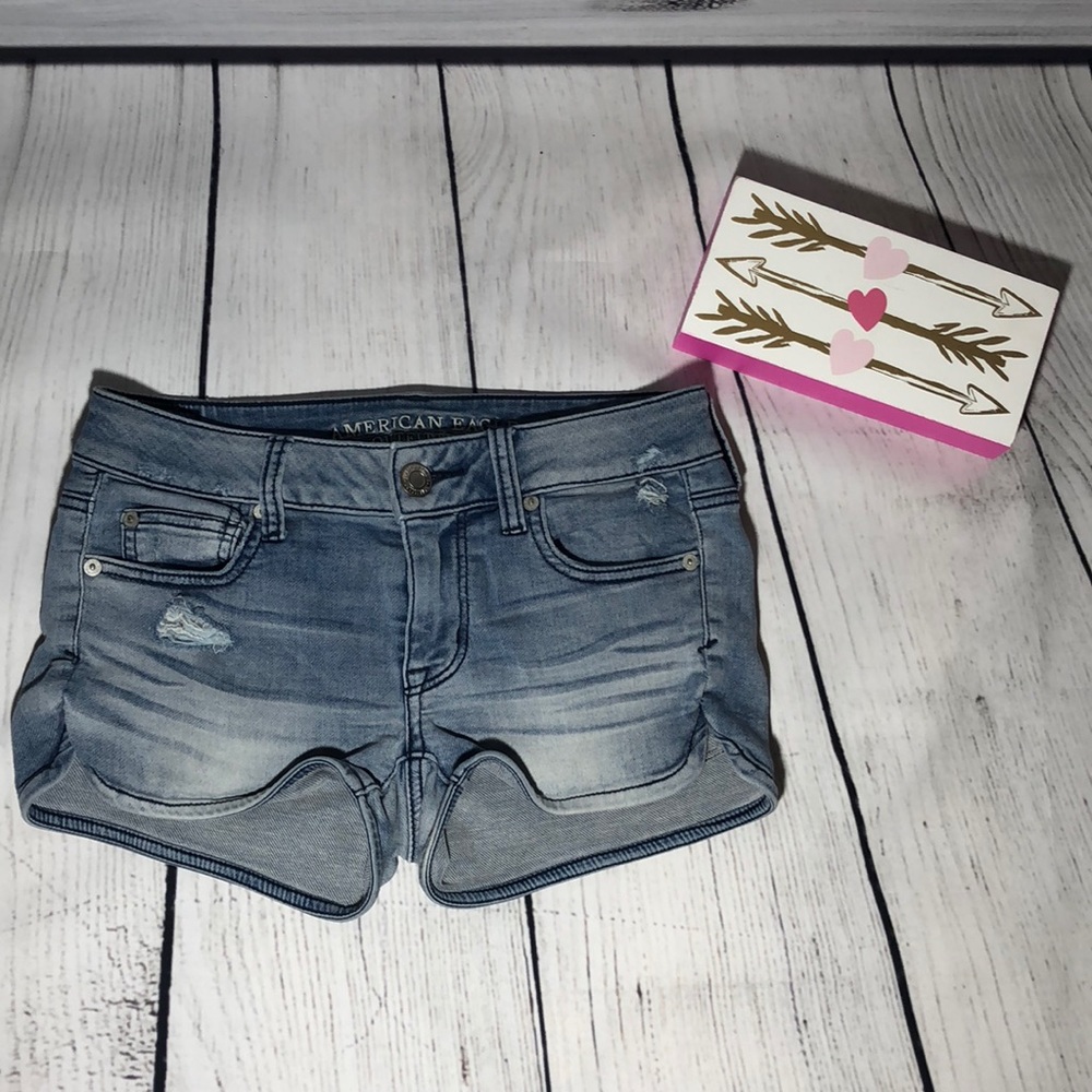 Women American eagle denim shirt